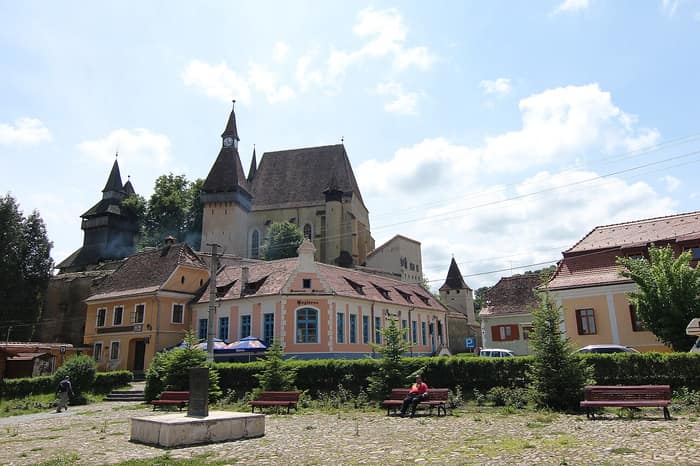 Il complesso della chiesa fortificata di Biertan, vista 2