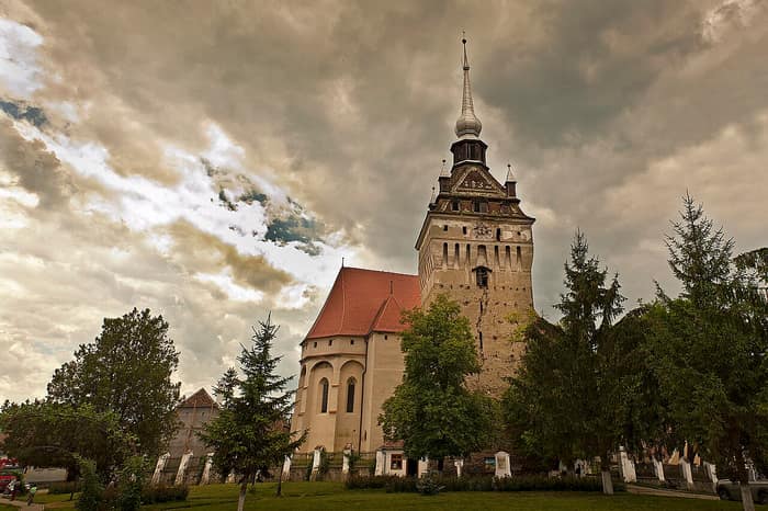 Die Anlage der Kirchenburg Saschiz