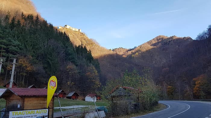 Die Burganlage Poenari