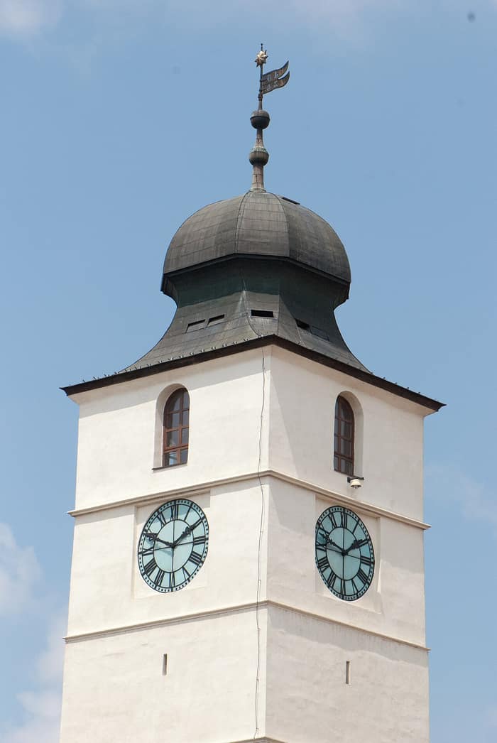 La torre dell’orologio di Sibiu, altra vista